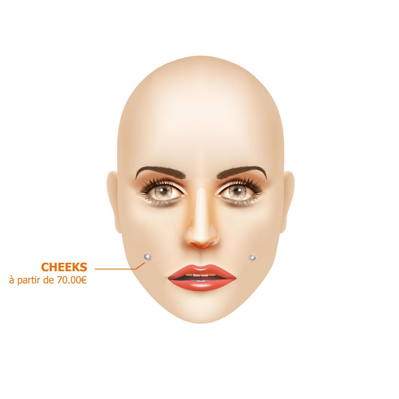 Stud piercing visage cheeks le havre v2