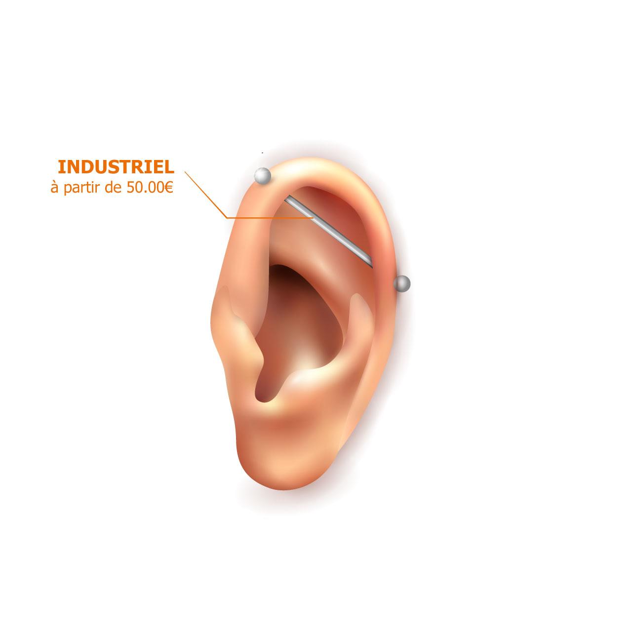 Stud piercing oreille industriel le havre v2